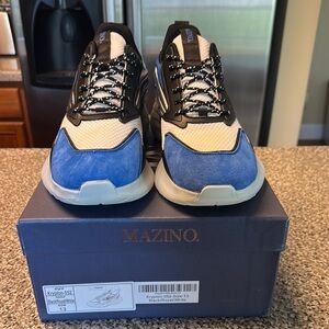 Men's Mazino Blue and Black Sneakers